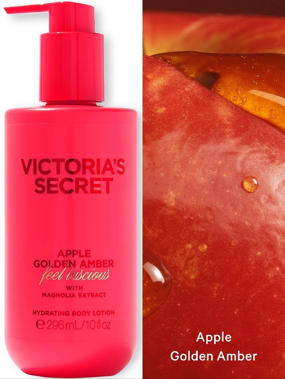 Victoria's Secret Apple Golden Amber Hydrating Body Lotion 10oz NEW